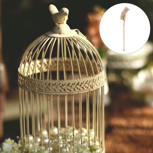 Wire brush clean bird cage - wire,
