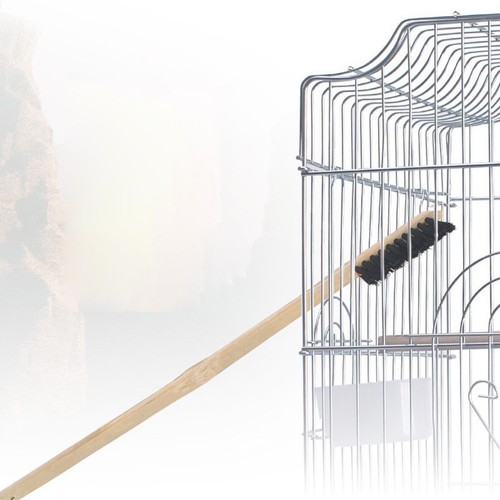 Bird cage cleaning - cleaning, brush
